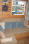 inside beach hut